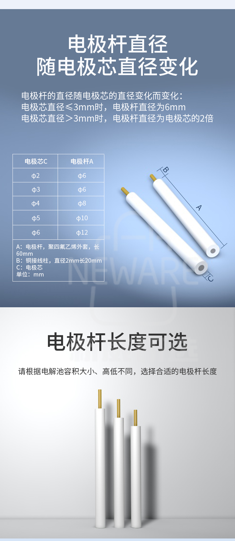 铂电极 Pt105~Pt160商品介绍4