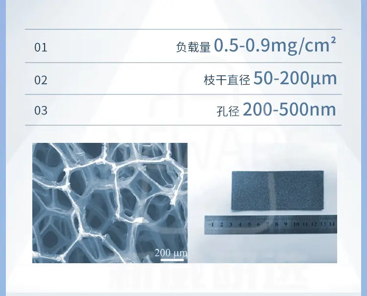 泡沫镍负载石墨烯商品介绍2