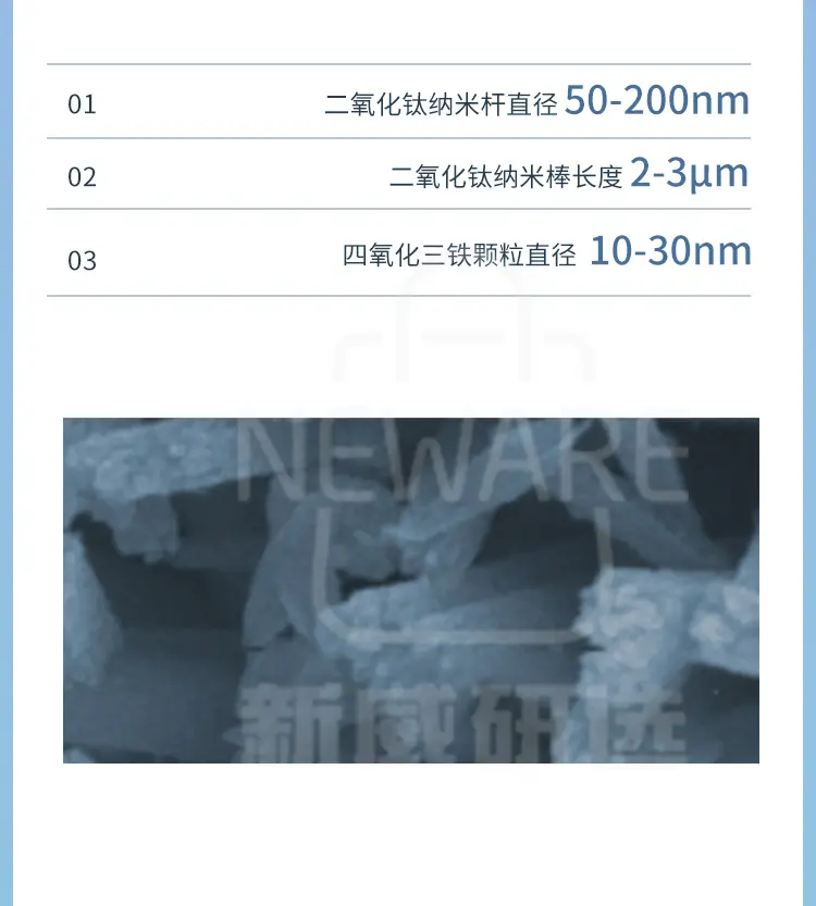 碳布负载二氧化钛-四氧化三铁核壳阵列商品介绍3