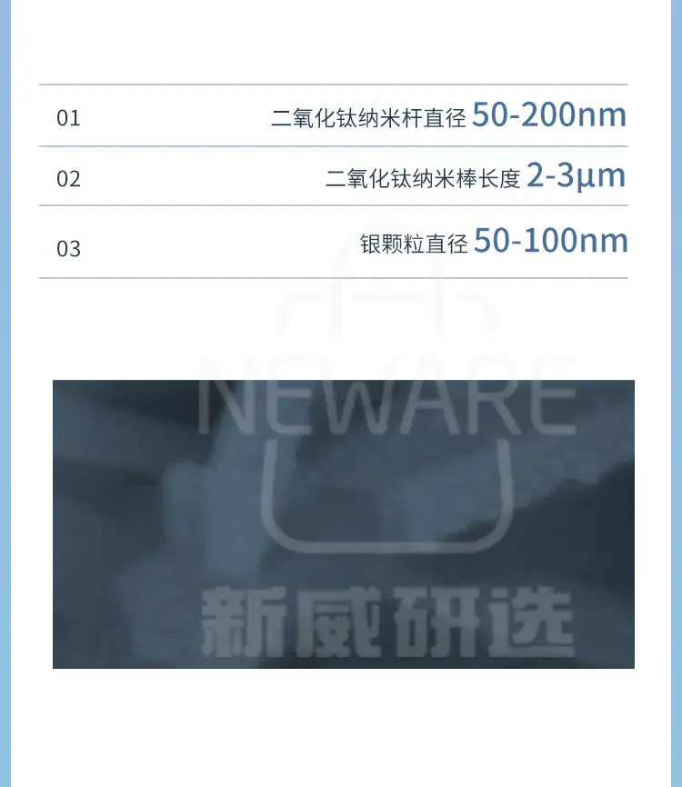 碳布负载二氧化钛-银复合阵列商品详情图3