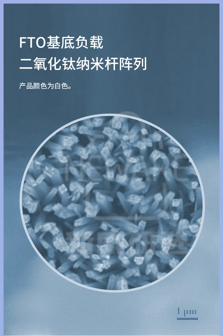 FTO基底负载二氧化钛纳米杆阵列商品介绍1