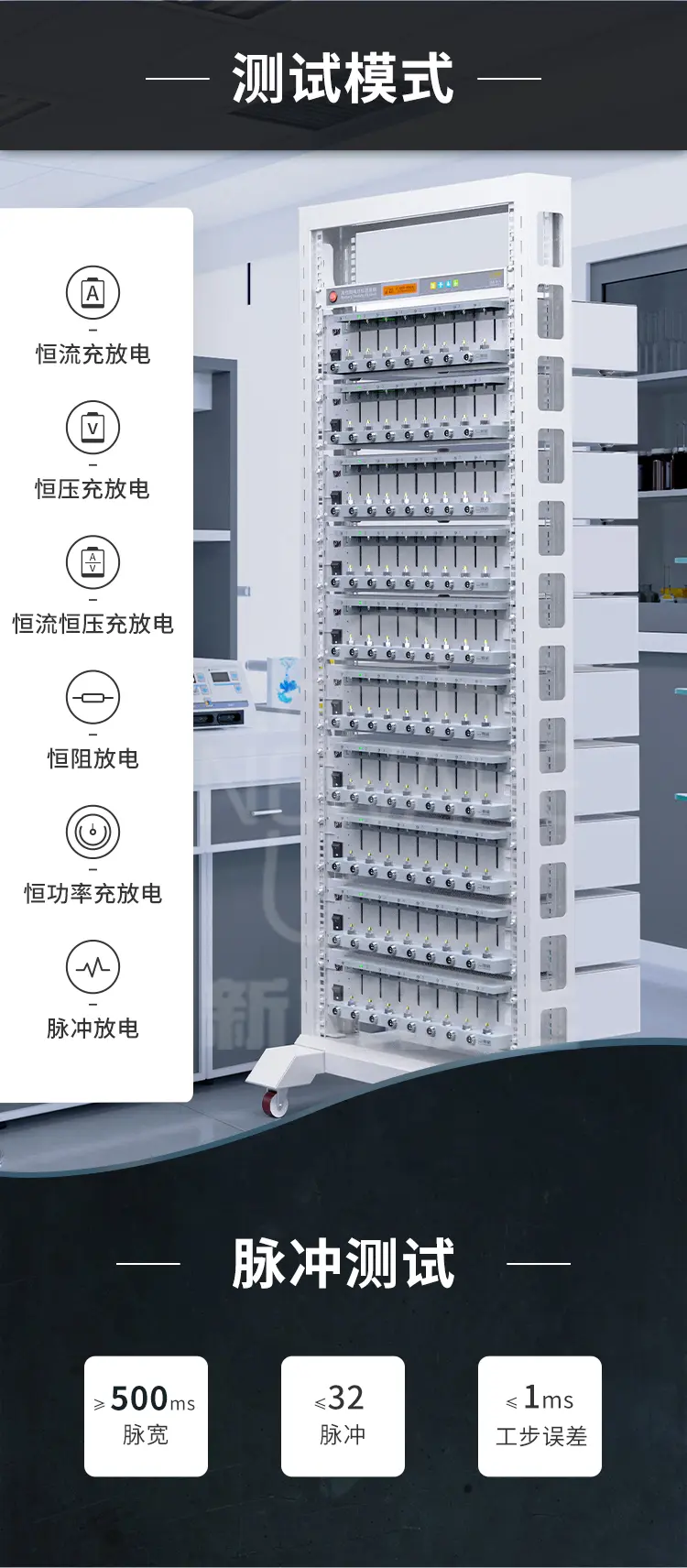 电池检测系统CT-4008Tn-5V6A-S1的不同测试模式