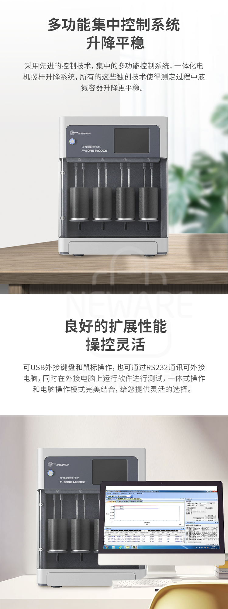 全自动比表面测定仪F-Sorb 1400CE商品介绍2