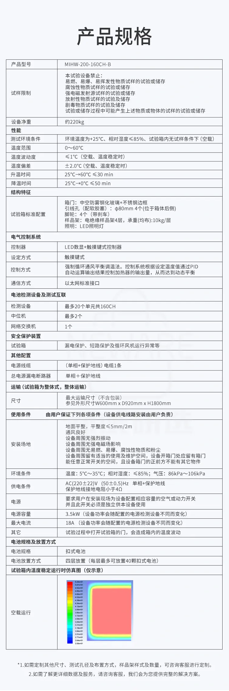 新威一体式恒温试验箱的产品规格和参数