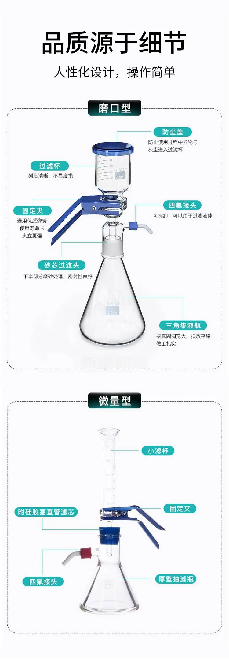 真空过滤装置细节展示