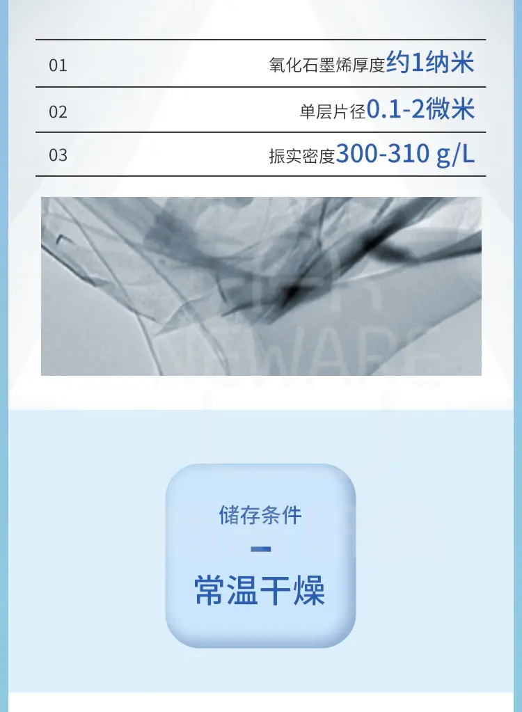 小片径氧化石墨烯粉体商品详情图2