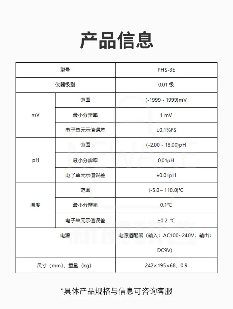 实验室pH计的产品信息