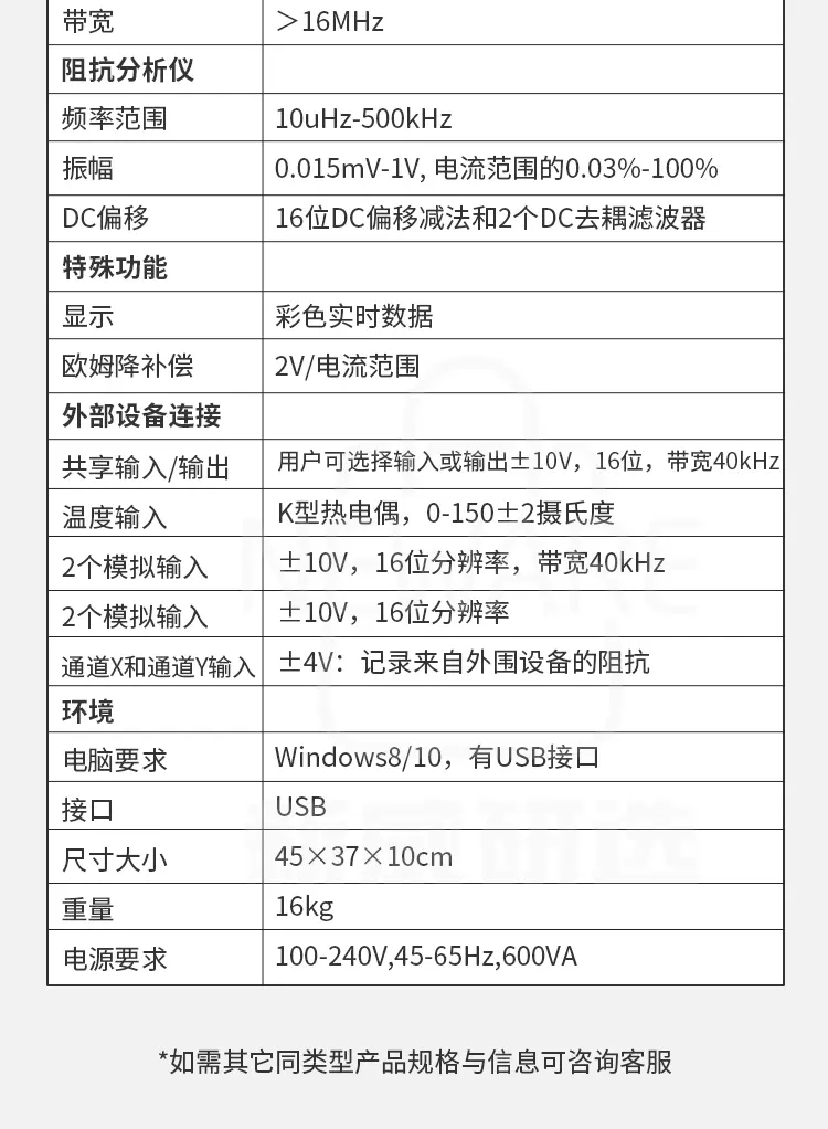 XP电化学工作站商品介绍7