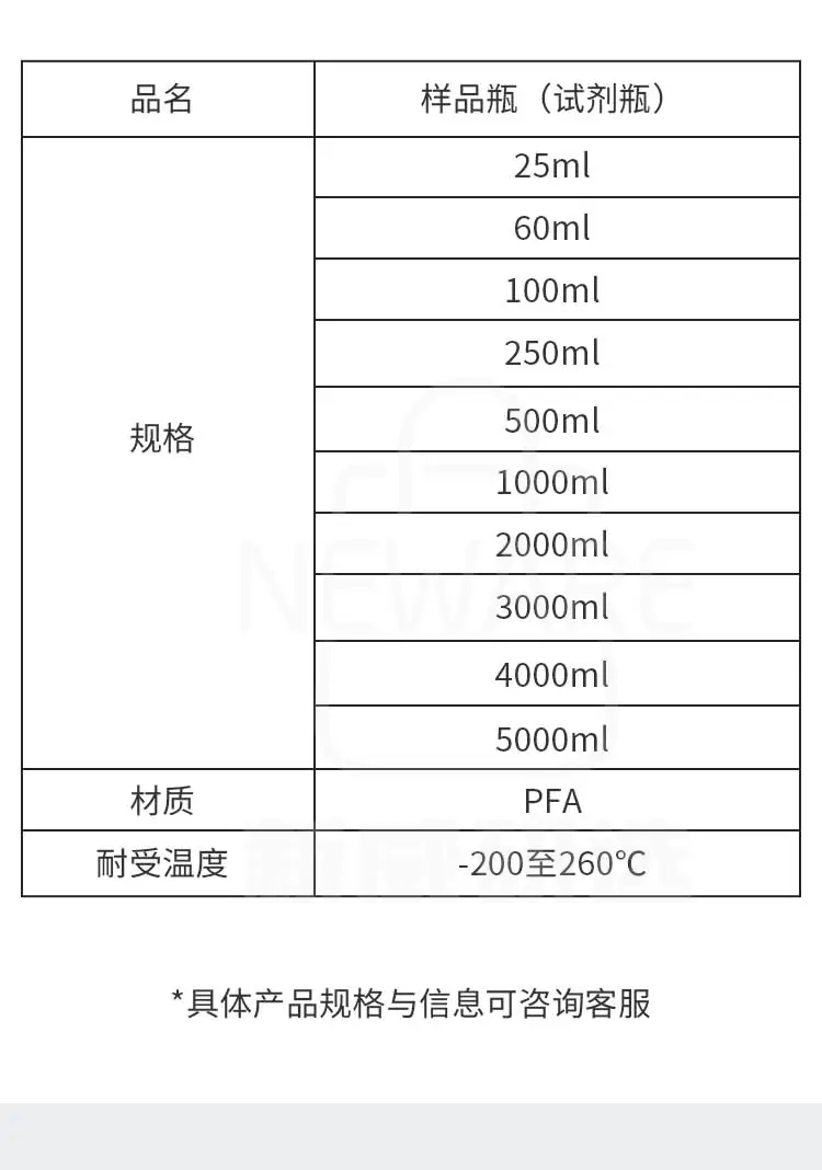 PFA样品瓶商品介绍8