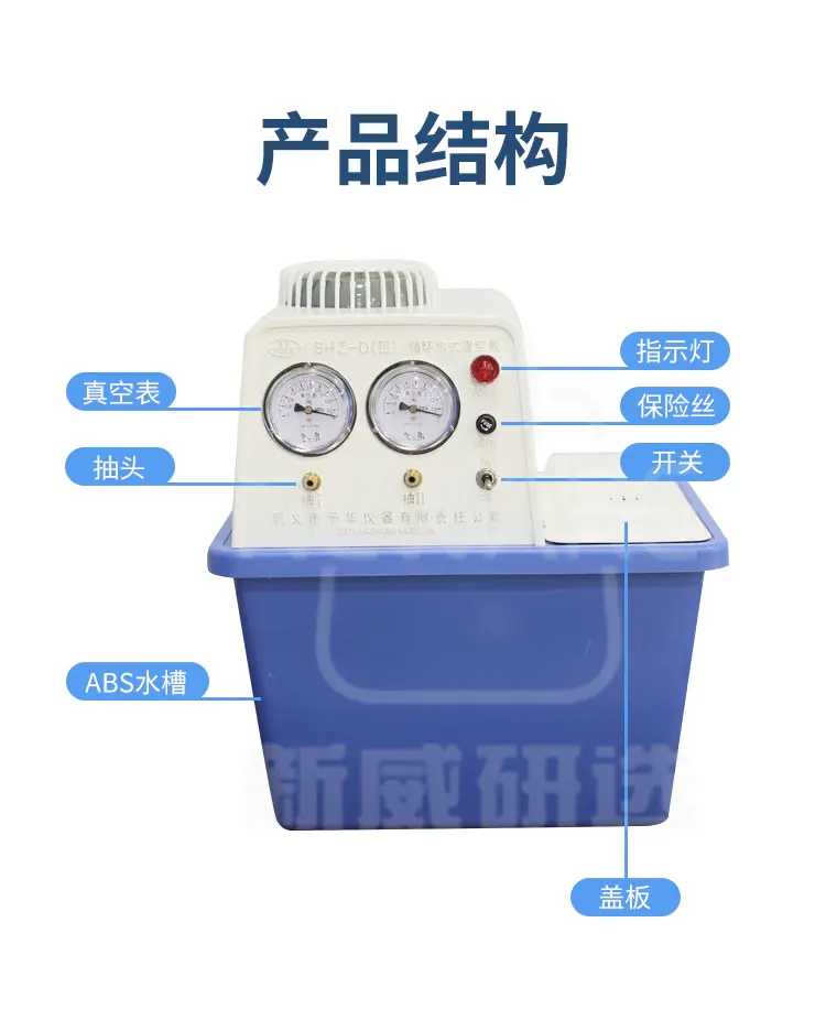 防腐双表双抽循环水真空泵SHZ-D(III)商品详情图6