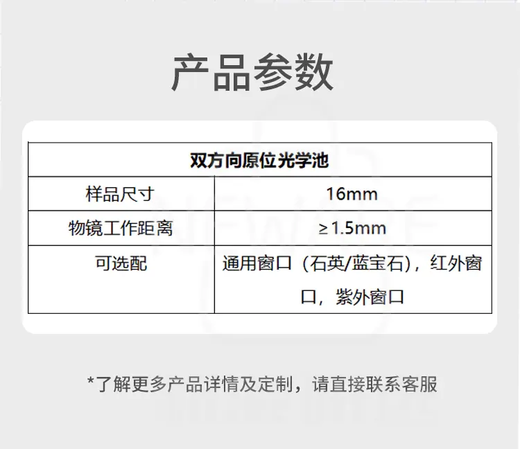 双方向原位光学池商品详情图4