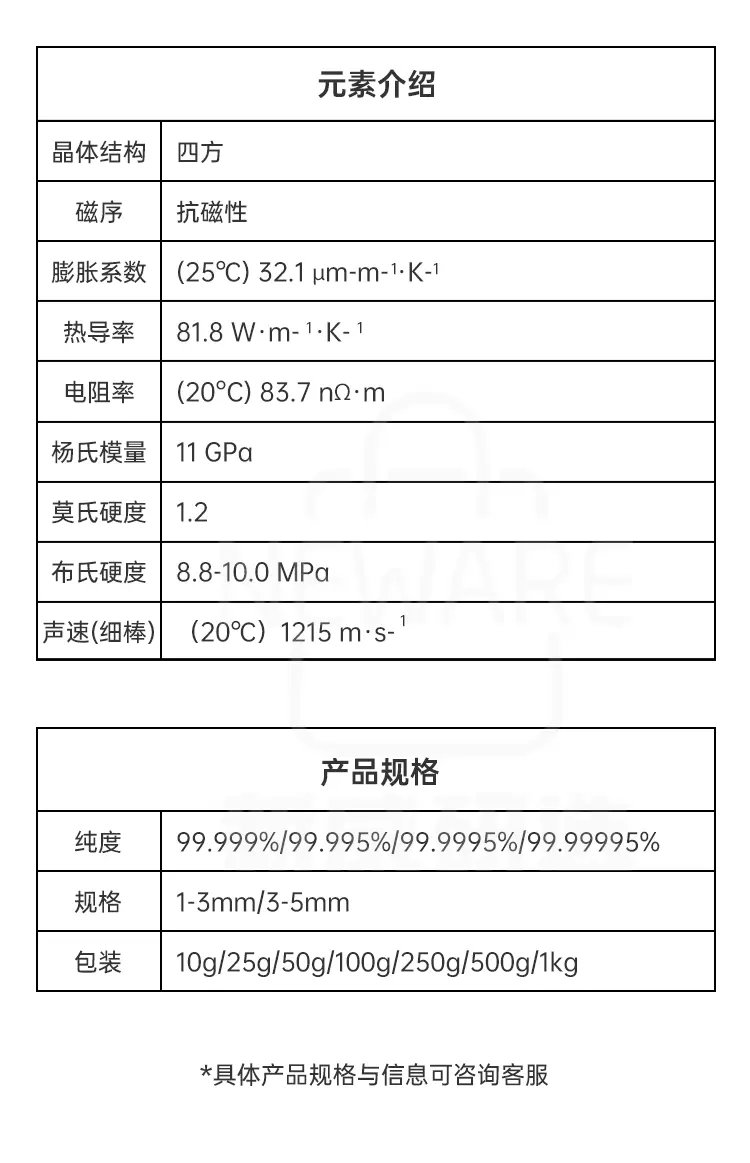 高纯铟颗粒商品详情图5