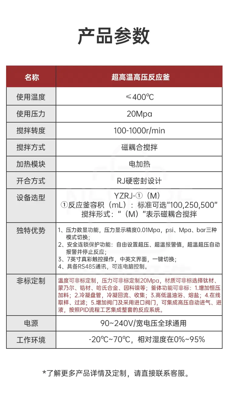 超高温高压反应釜商品介绍6