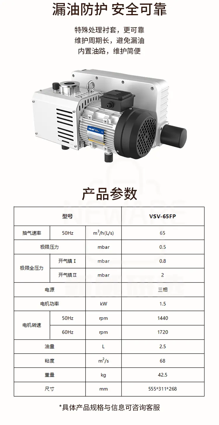 VSV-65FP真空泵商品介绍2