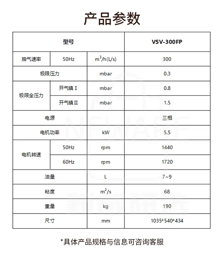 VSV-300FP真空泵商品介绍3