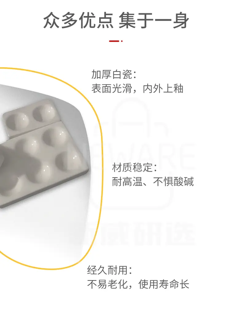 白色瓷反应点滴板商品介绍2
