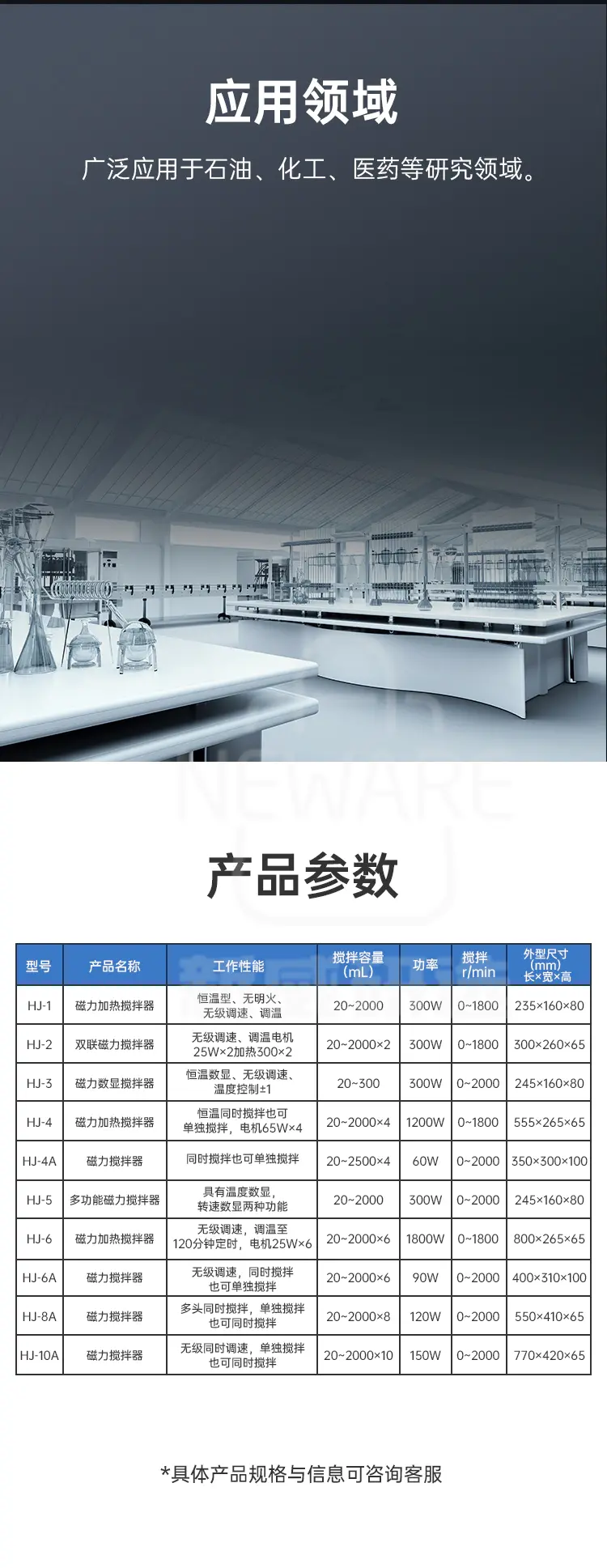 磁力加热搅拌器HJ型商品介绍4