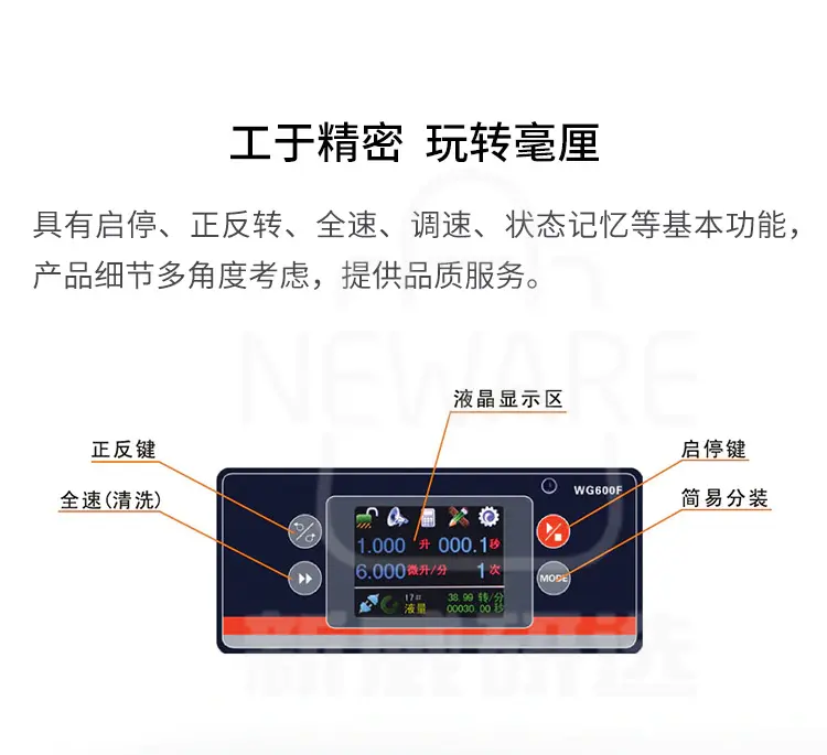 工业分配型蠕动泵WG600F商品介绍4