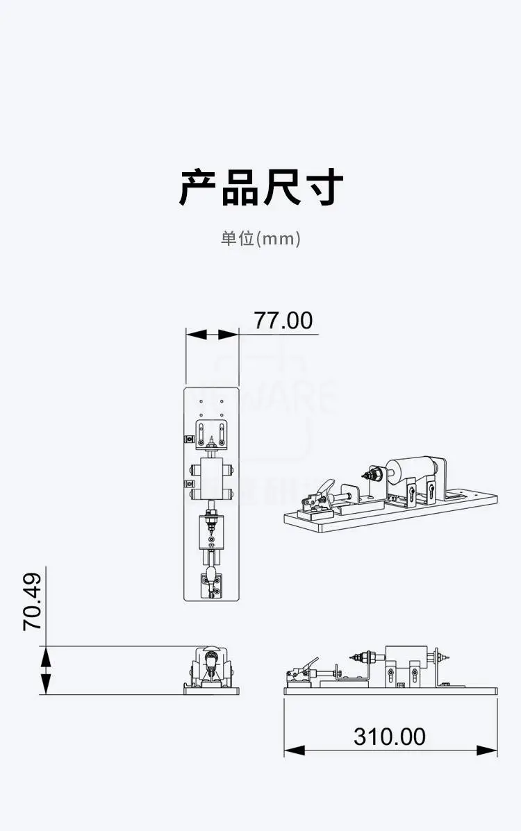 圆柱电池单通道肘节夹具3260/4680 MCJ-YZJ-Y-3260-WX