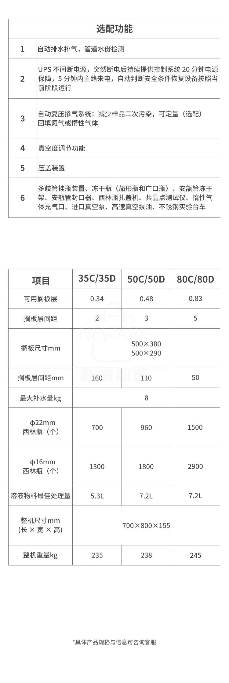 冷冻干燥机35CD 50CD 80CD商品详情图8