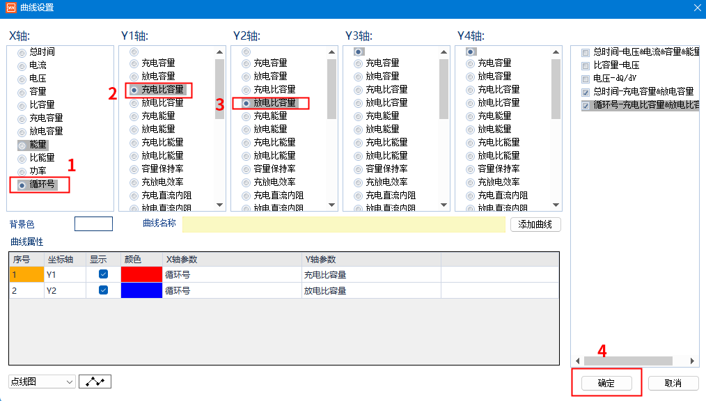 设置倍率曲线参数