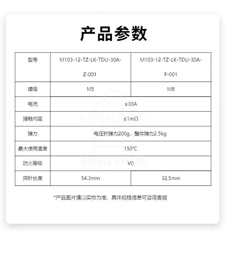 30A四线同芯探针 M103-12-TZ-LK-TDU-30A-001商品详情图5
