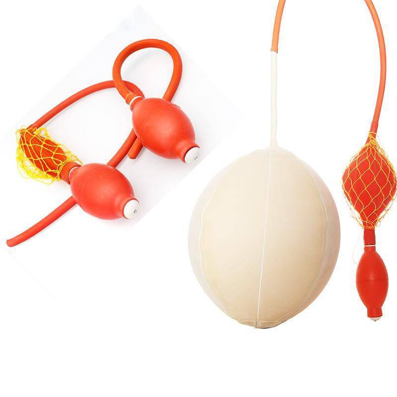 Single and double ball rubber ball guts